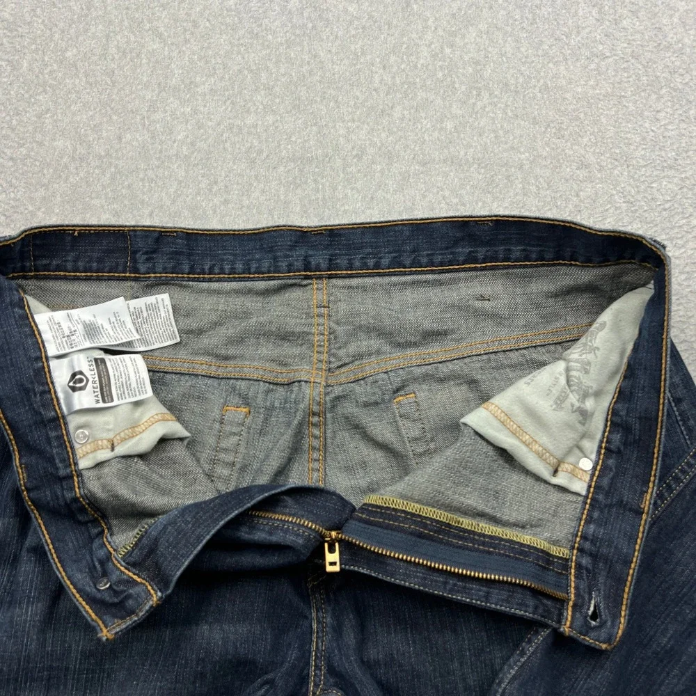 Levi's 569 Loose Straight Jeans Mens 38x34 Blue Dark Wash Denim Classic Baggy